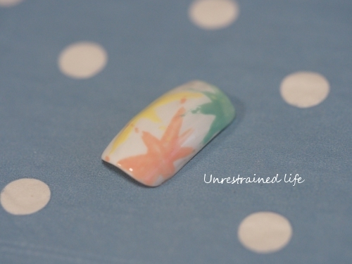 ペンキ風ネイル Unrestrained Nail